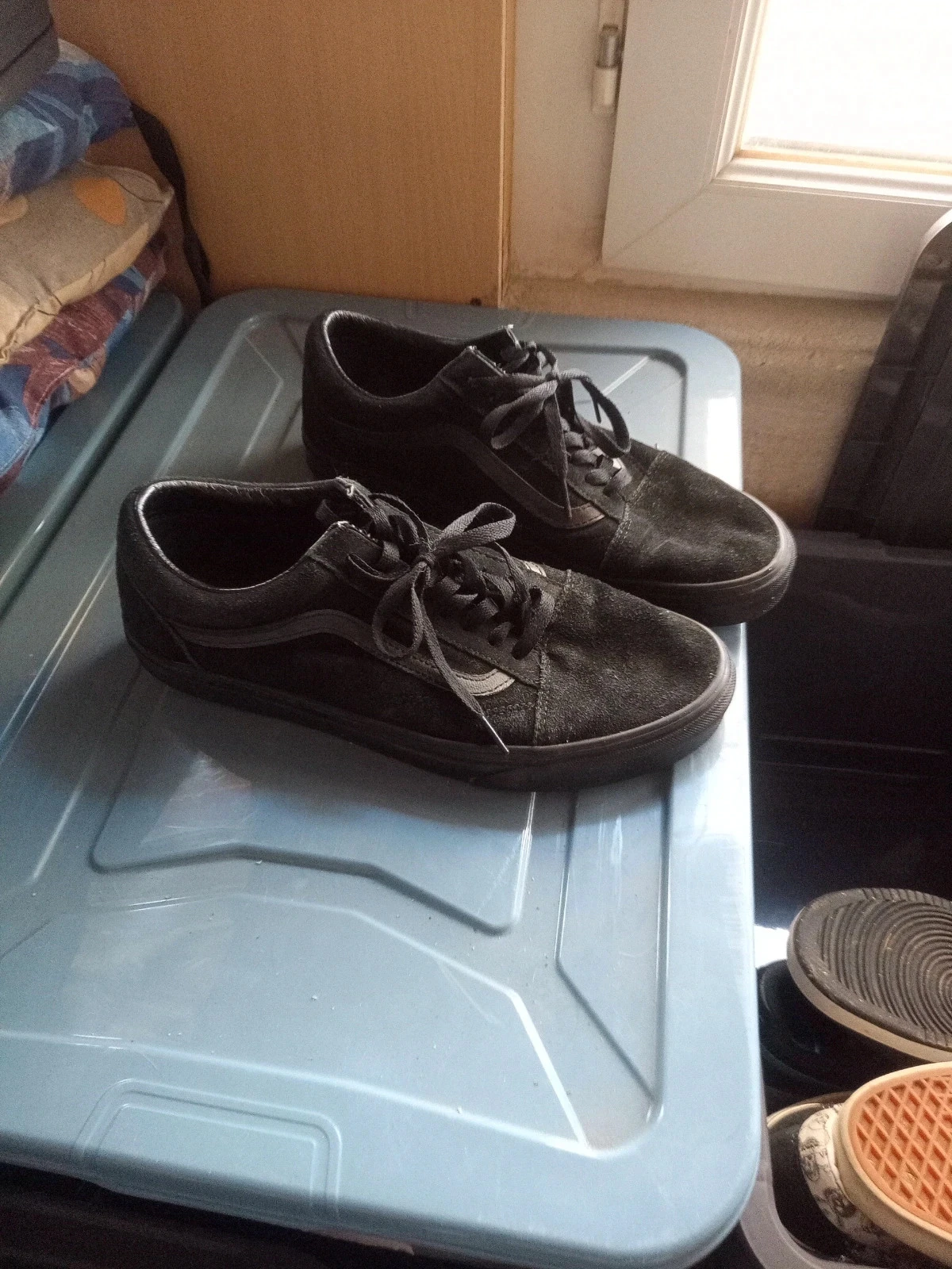Baskets Vans Old Skool Suede – Tout Noir Triple Black Taille 44